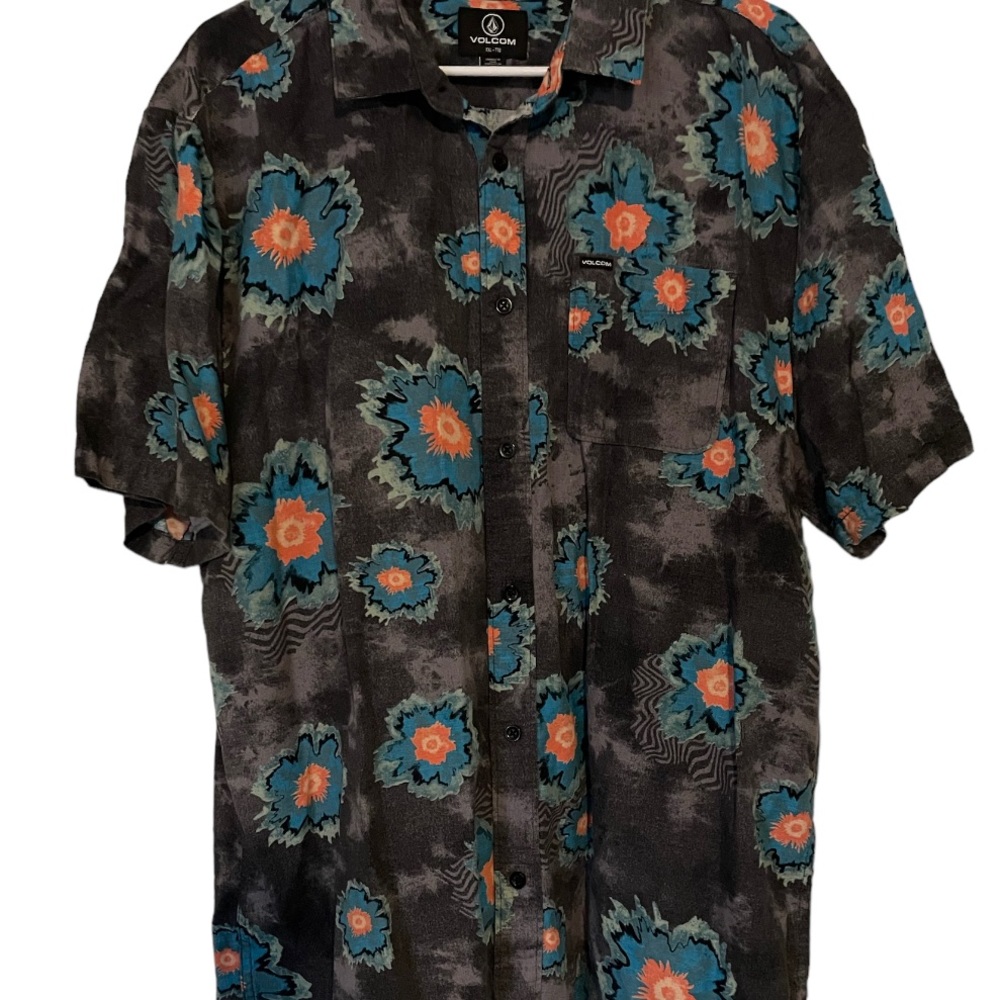 Volcom Mens Classic Fit Button up shirt sz XXL